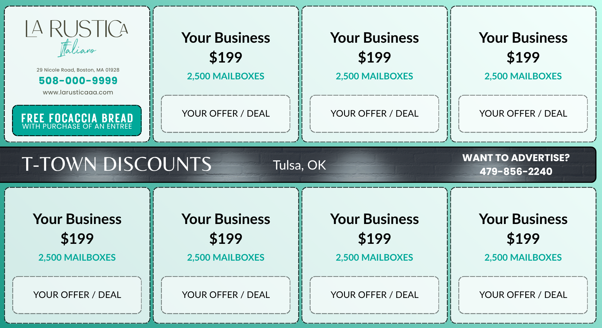 T-Town Discounts 6x11 Community Card